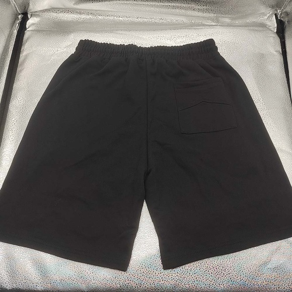 Rhude x Lamborghini Logo Emboiered Black Shorts - Picture 7 of 10